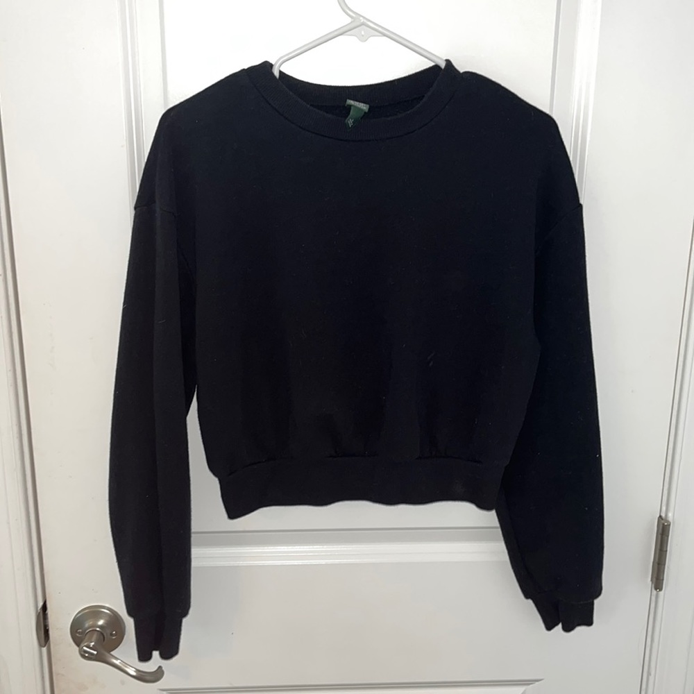 Plain Cropped Long Sleeve